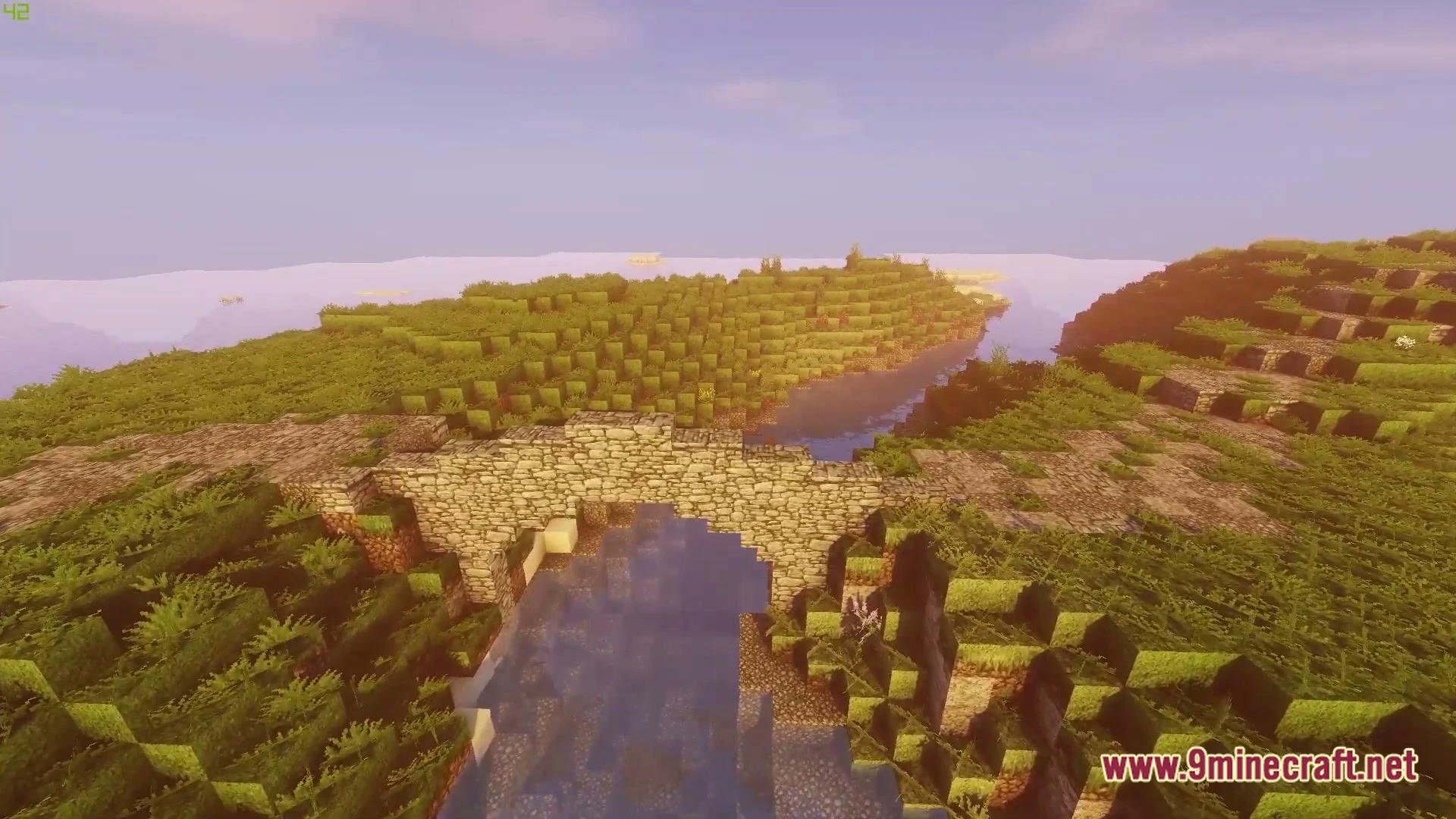 Medieval Houses With Bridge Map (26.3, 1.20.1) – Cozy Riverside Survival Base 2 Medieval houses with bridge map screenshot 1