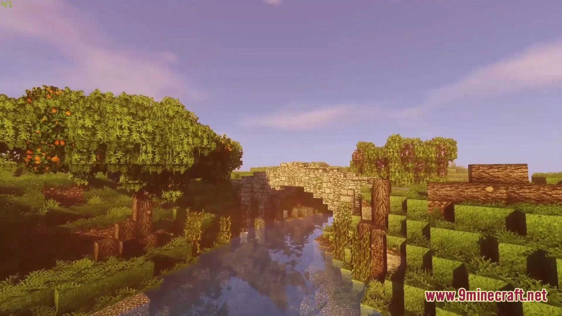Medieval Houses With Bridge Map (26.3, 1.20.1) – Cozy Riverside Survival Base 3 Medieval houses with bridge map screenshot 2