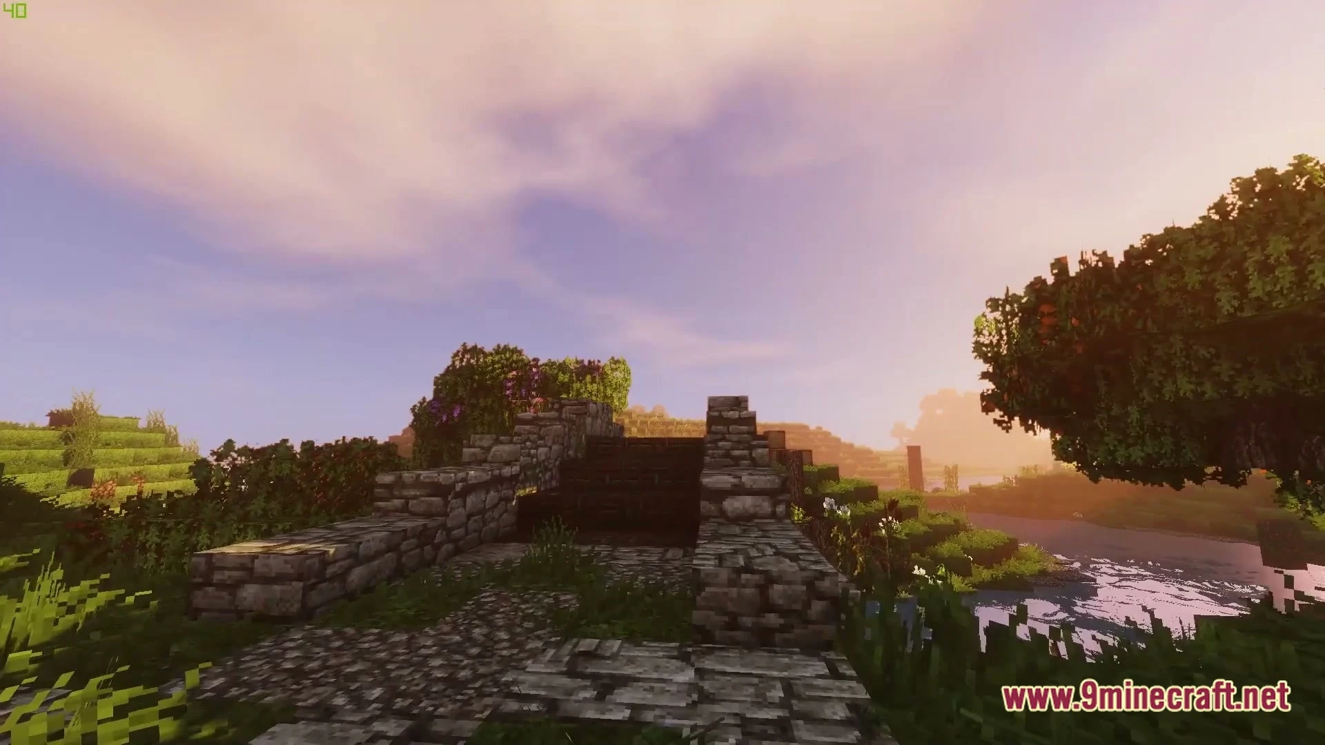 Medieval Houses With Bridge Map (26.3, 1.20.1) – Cozy Riverside Survival Base 5 Medieval houses with bridge map screenshot 4
