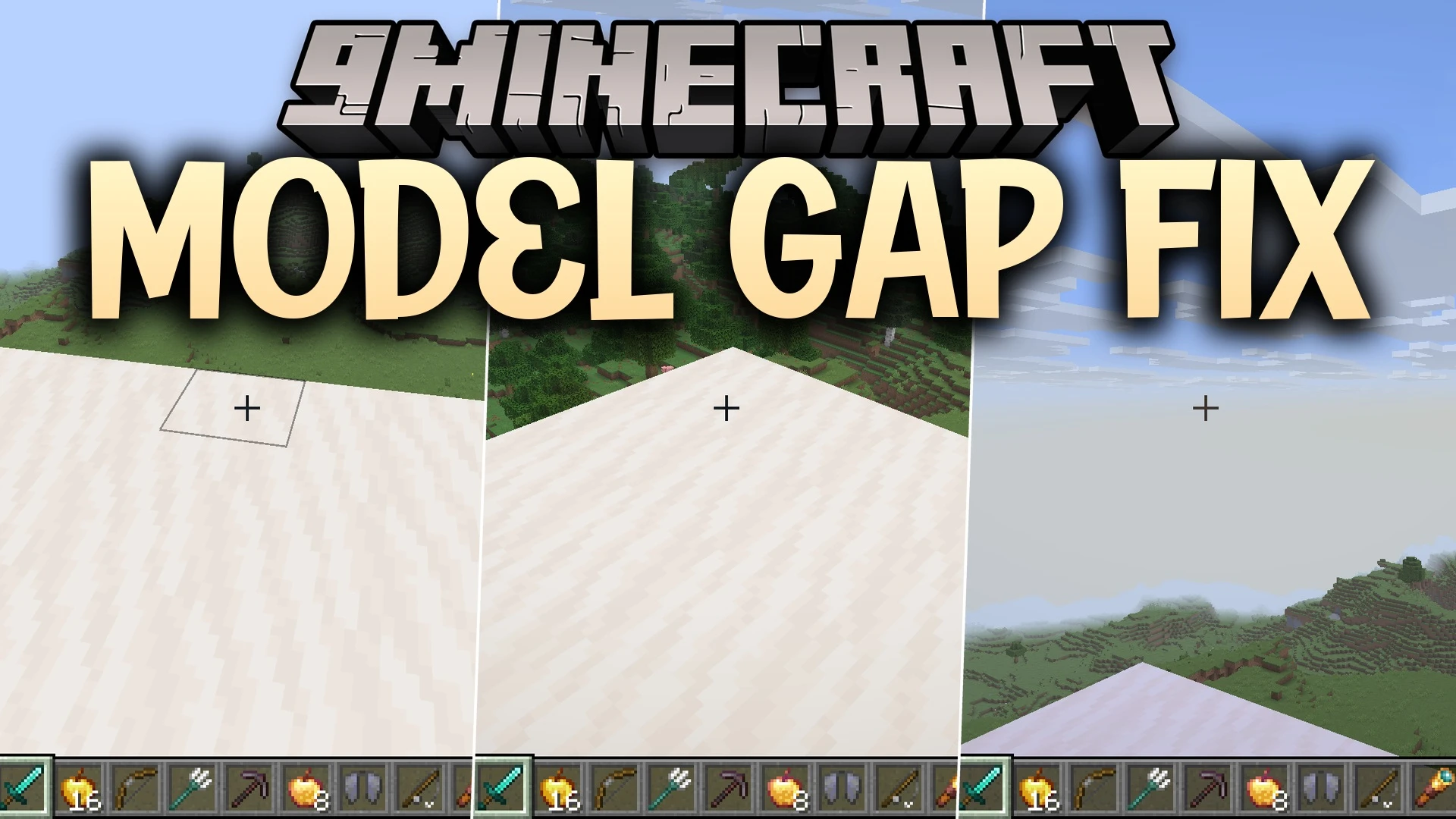 Model Gap Fix 9minecraft Mod (26.3, 26.2) – Remove Glitchy Seams From Items