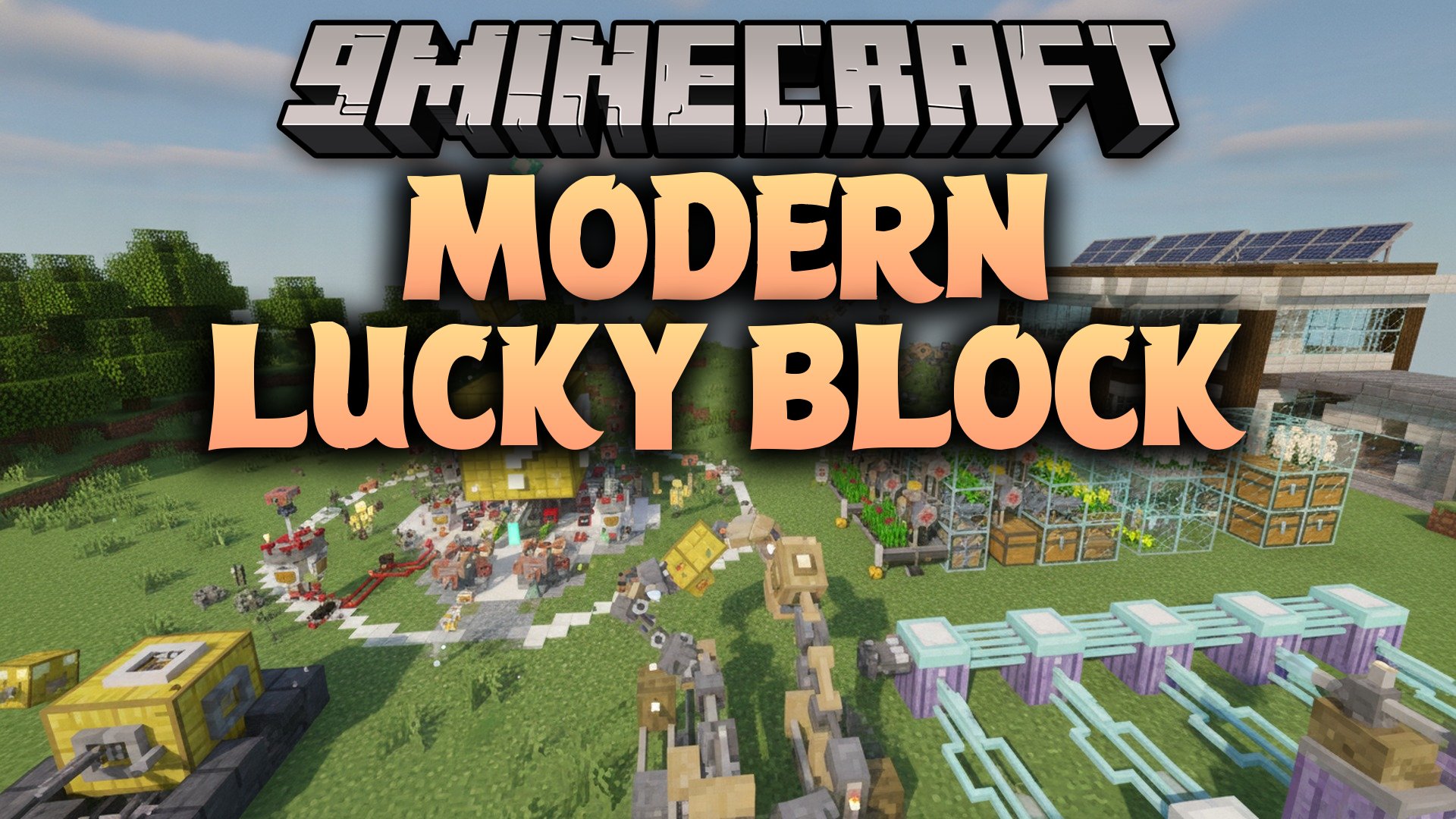 Modern Lucky Block Addon Data Pack (1.21.8, 1.21.1) – Test Your Luck