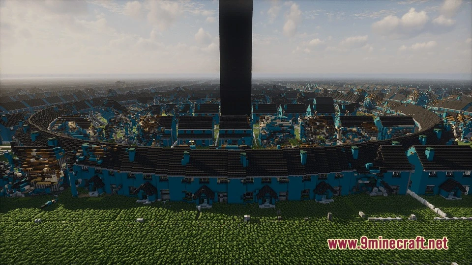 Ouroburbia Liminal Suburban Sprawl Vivarium Inspired 1000×1000 Survival Map (1.21.8, 1.20.1) 2 Ouroburbia liminal suburban sprawl vivarium inspired 1000x1000 survival map screenshot 1