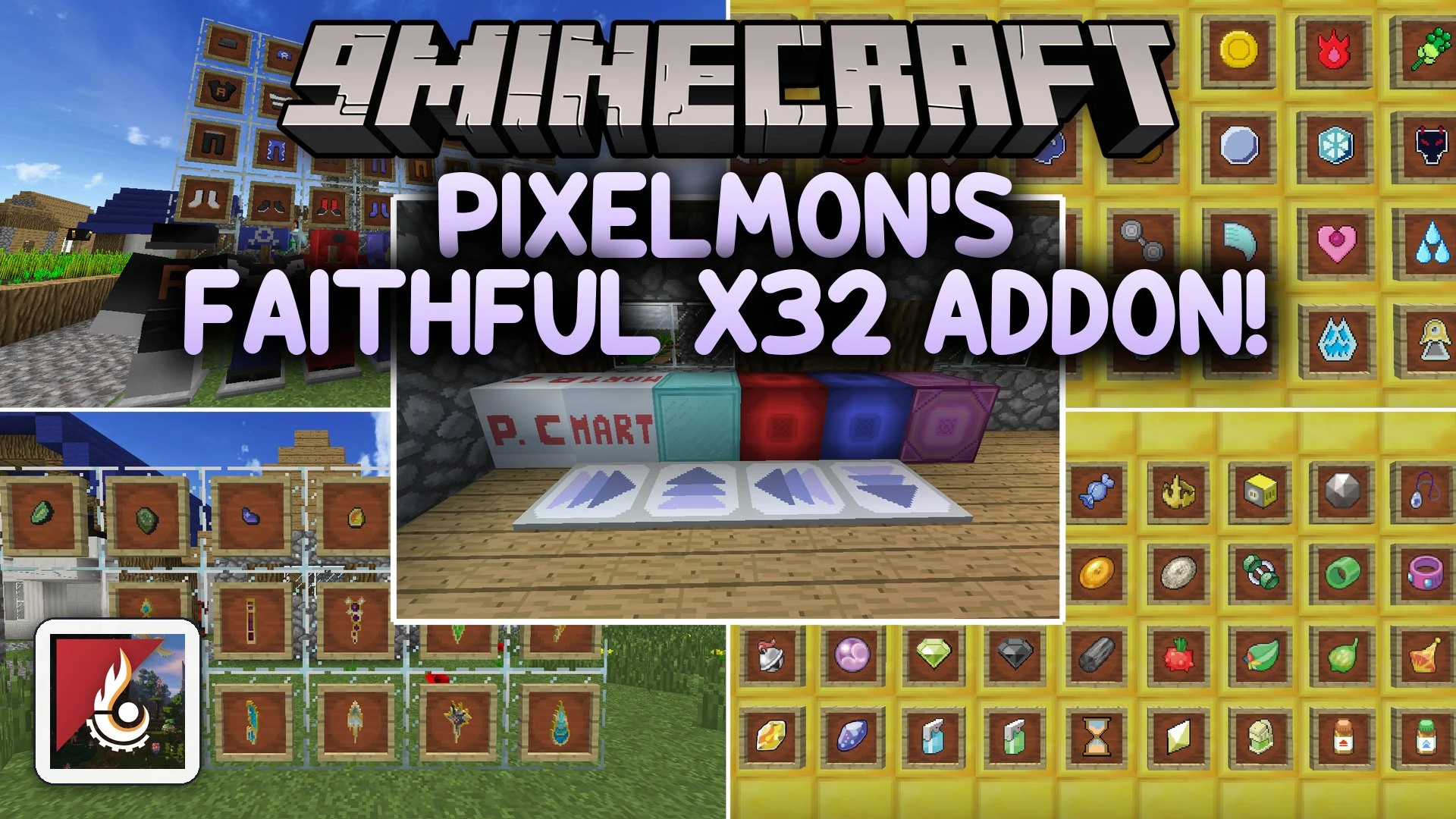 Pixelmon’s Faithful X32 Addon Resource Pack (1.16.5, 1.12.2)