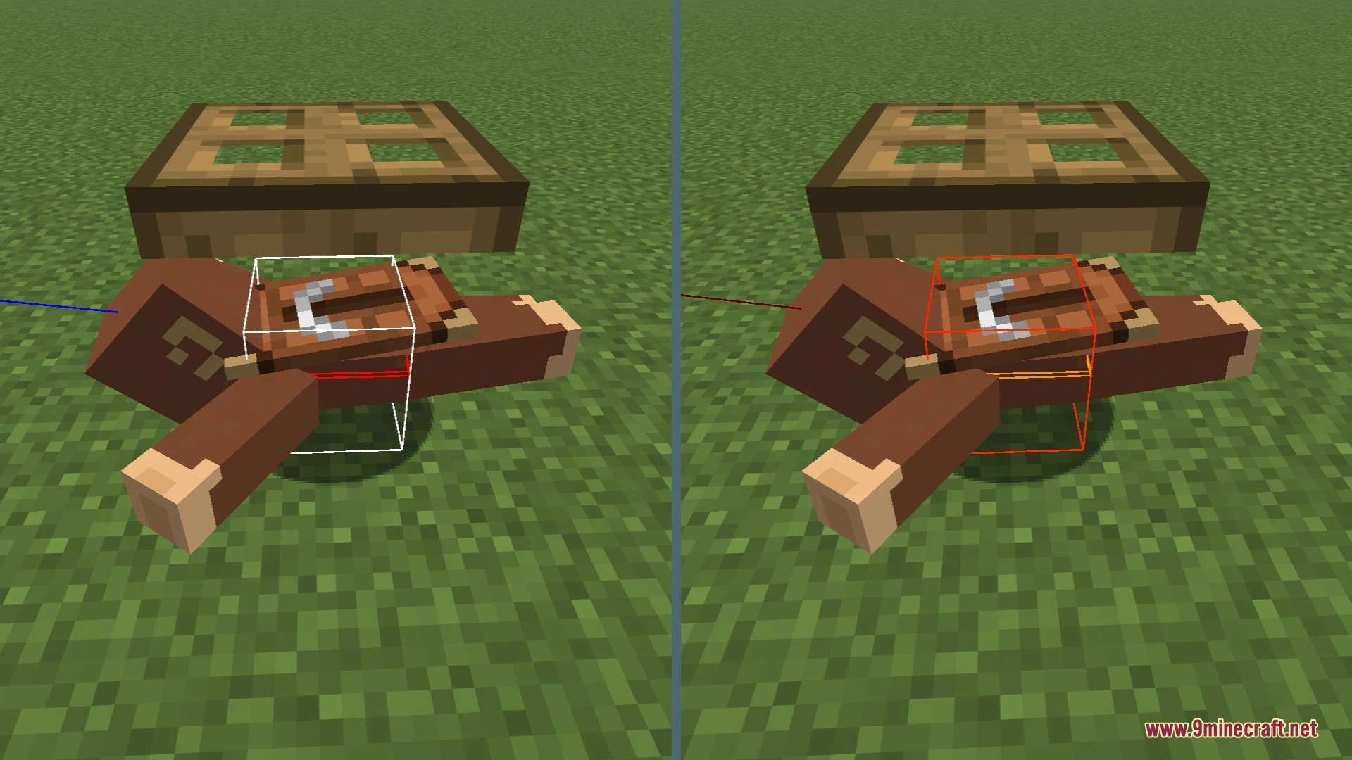 Red Hitbox Resource Pack (26.2, 26.1.2) – Clear Crimson Hitboxes 4 Red hitbox resource pack screenshot 3