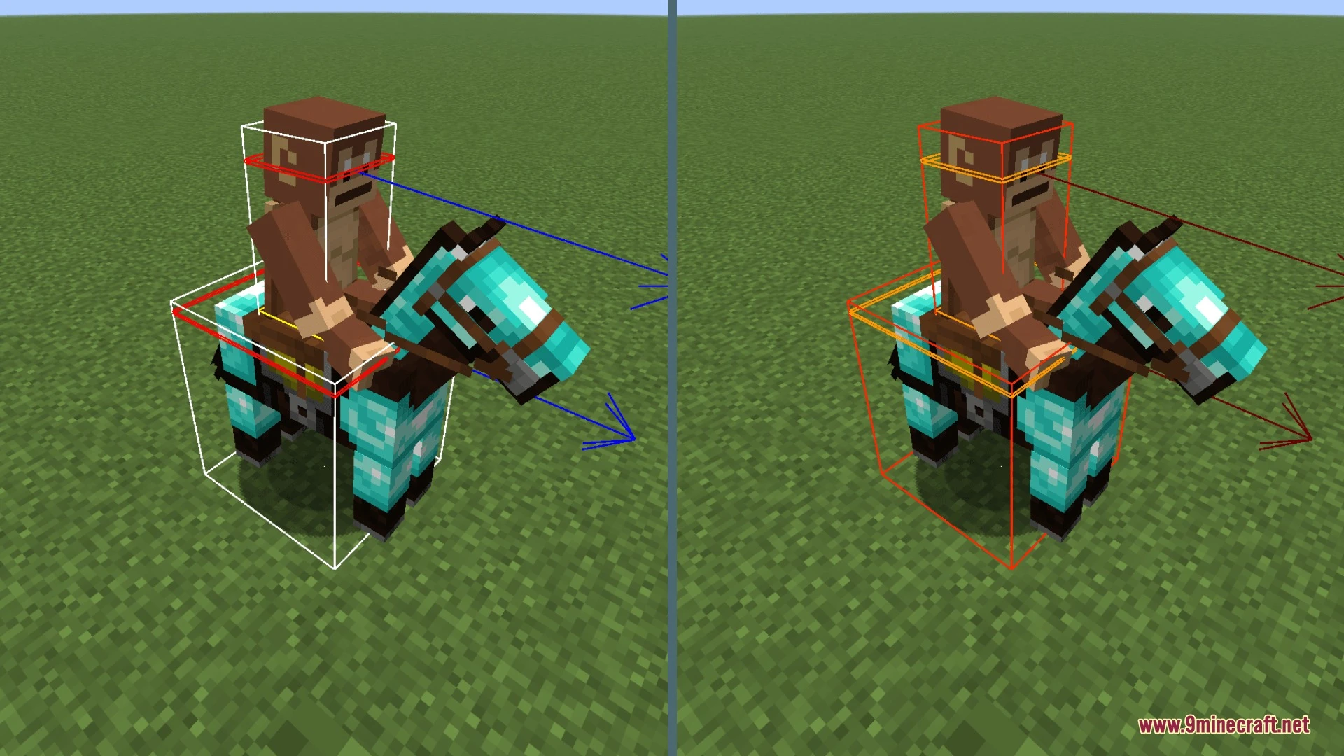 Red Hitbox Resource Pack (26.2, 26.1.2) – Clear Crimson Hitboxes 6 Red hitbox resource pack screenshot 5