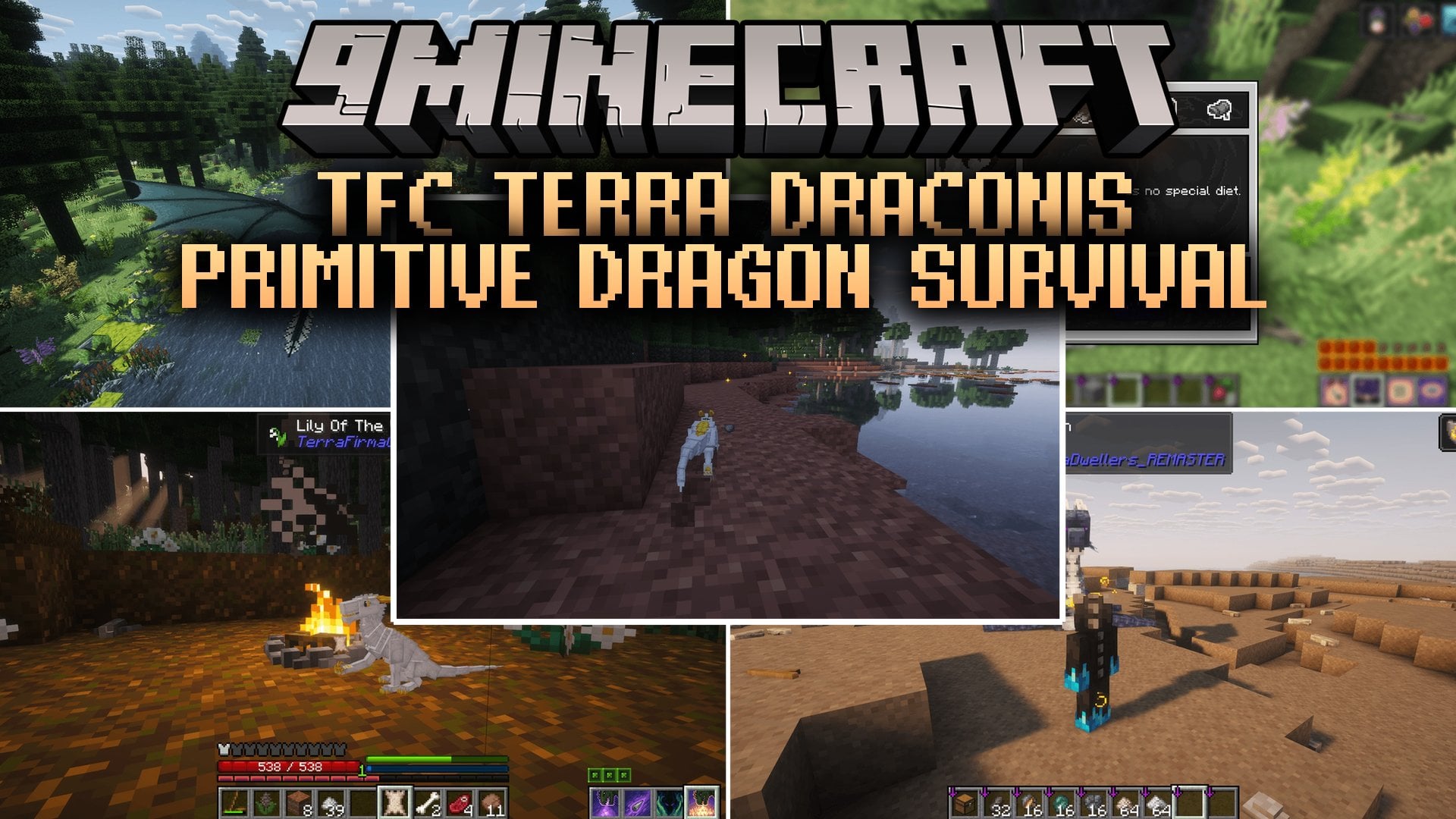 TFC Terra Draconis Primitive Dragon Survival Modpack (1.21.1) – Dragons Meet Primitive Survival