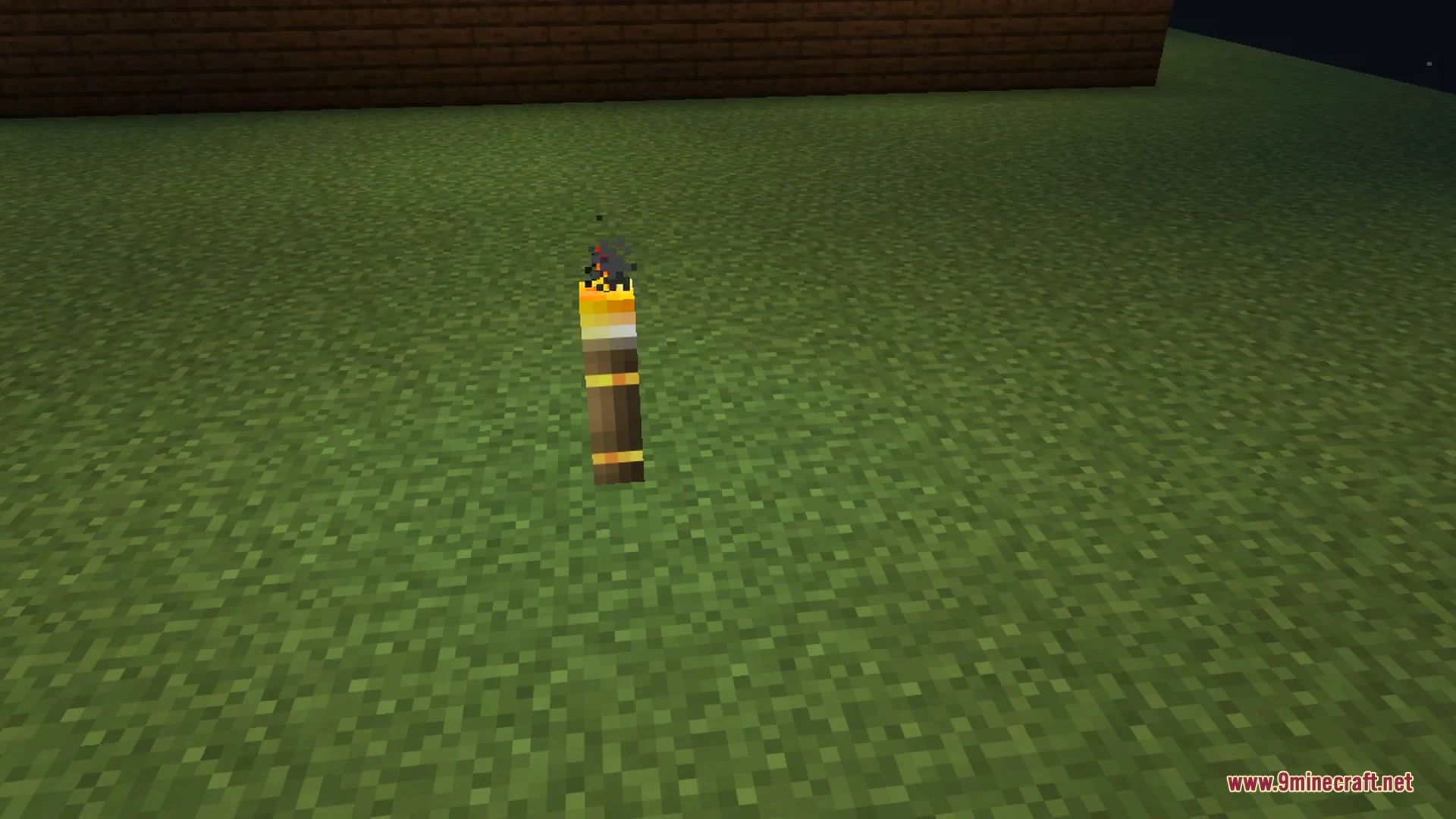 A mega torch lighting up a base perimeter to stop mob spawns