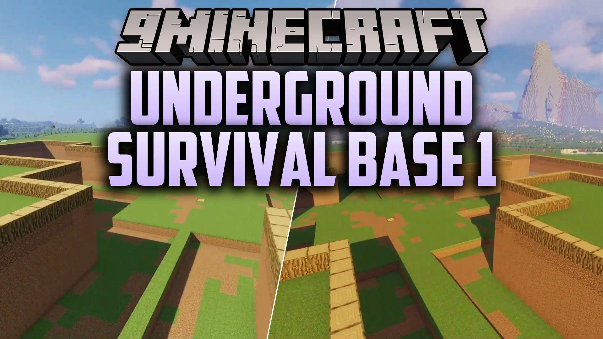 UnderGround Survival Base 1 Map (26.3, 1.20.1) – Safe Haven From Monsters