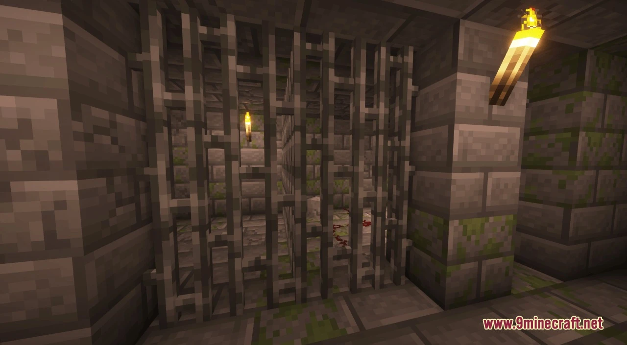 Undopia 3D Bars Resource Pack (1.21.11, 1.20.1) – Thick Dungeon Grates 4 Undopia 3d bars resource pack screenshot 3