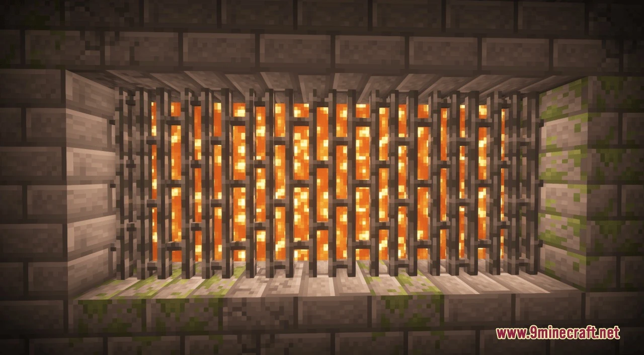 Undopia 3D Bars Resource Pack (1.21.11, 1.20.1) – Thick Dungeon Grates 5 Undopia 3d bars resource pack screenshot 4