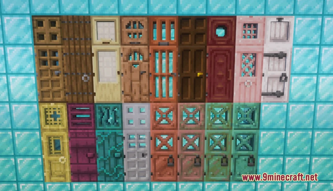 Undopia 3D Doors Resource Pack (1.21.11, 1.20.1) – Tangible Wooden Depth 2 Undopia 3d doors resource pack screenshot 1