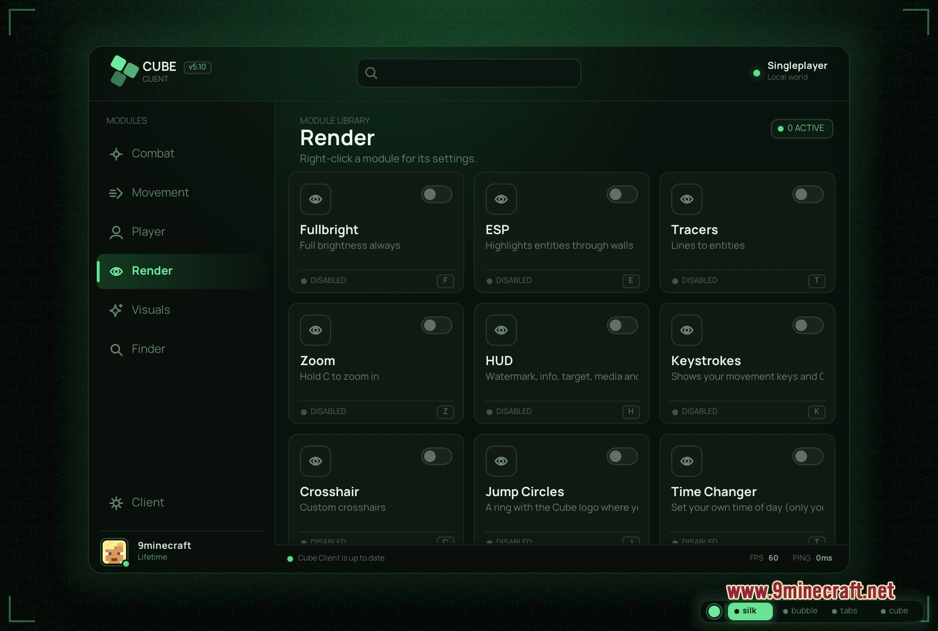 Cube client mod screenshot 02