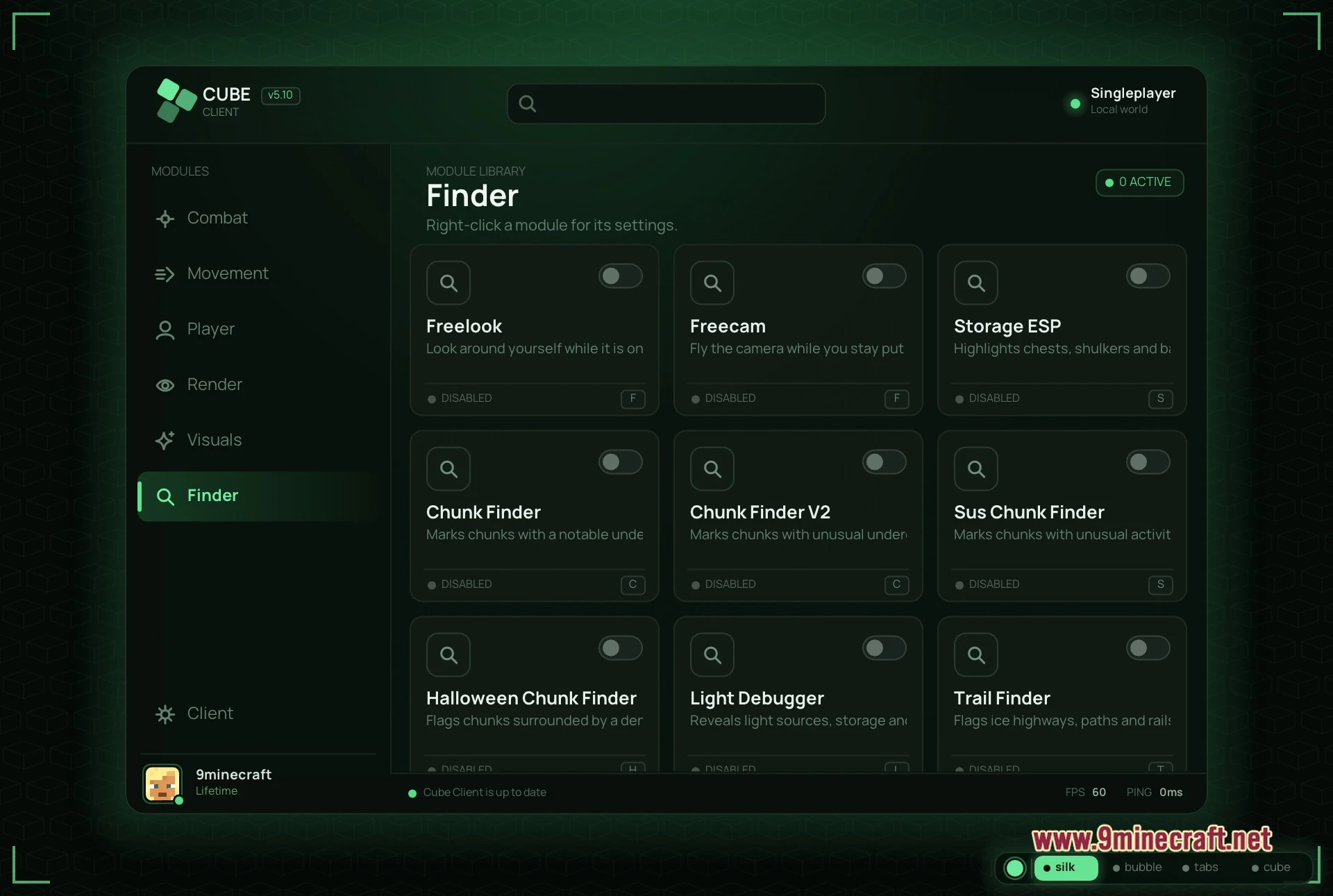 Cube client mod screenshot 03