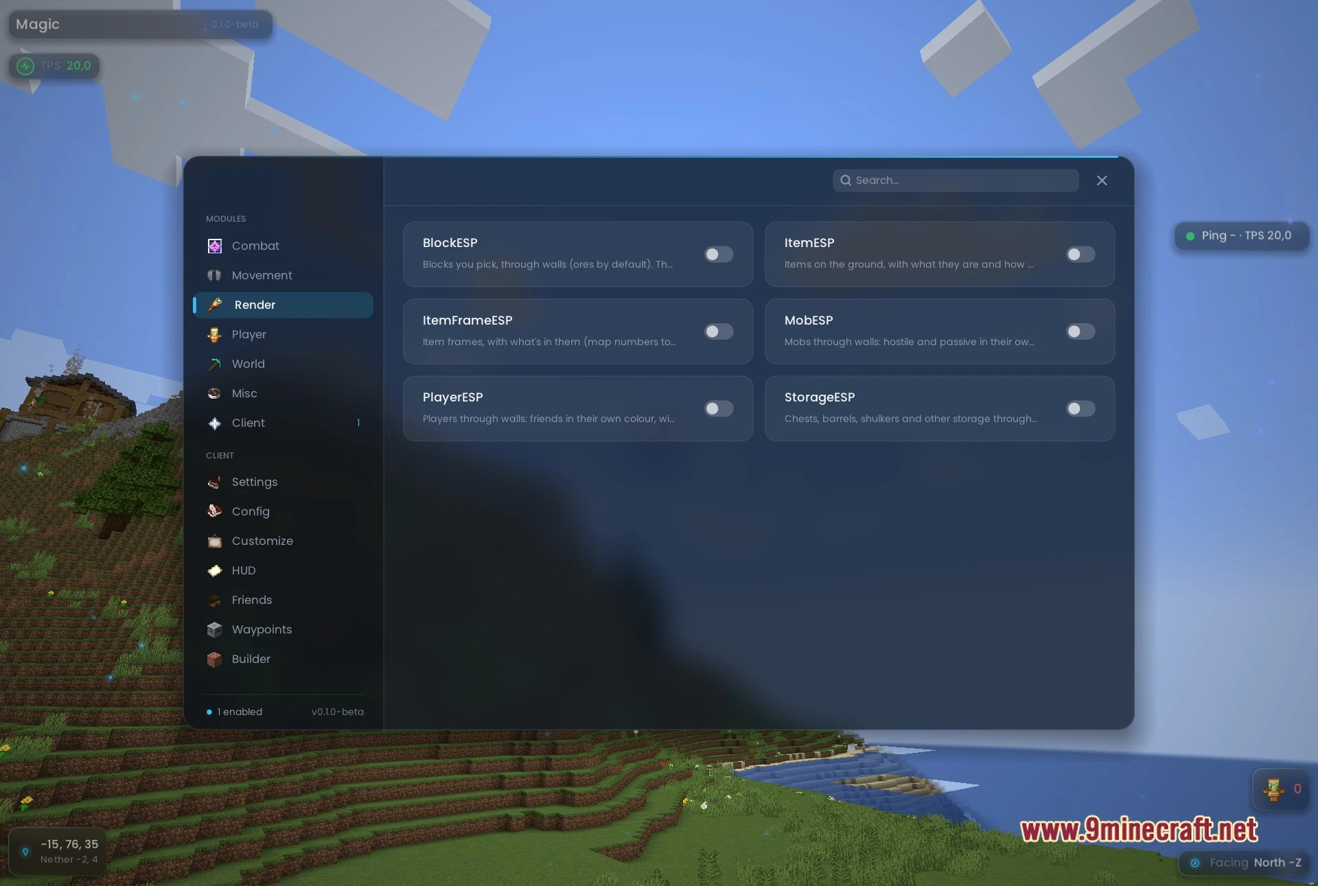 Magic Client Mod (1.21.4) – Automate Tedious Mining And Long Travel 2 Magic client mod screenshot 01