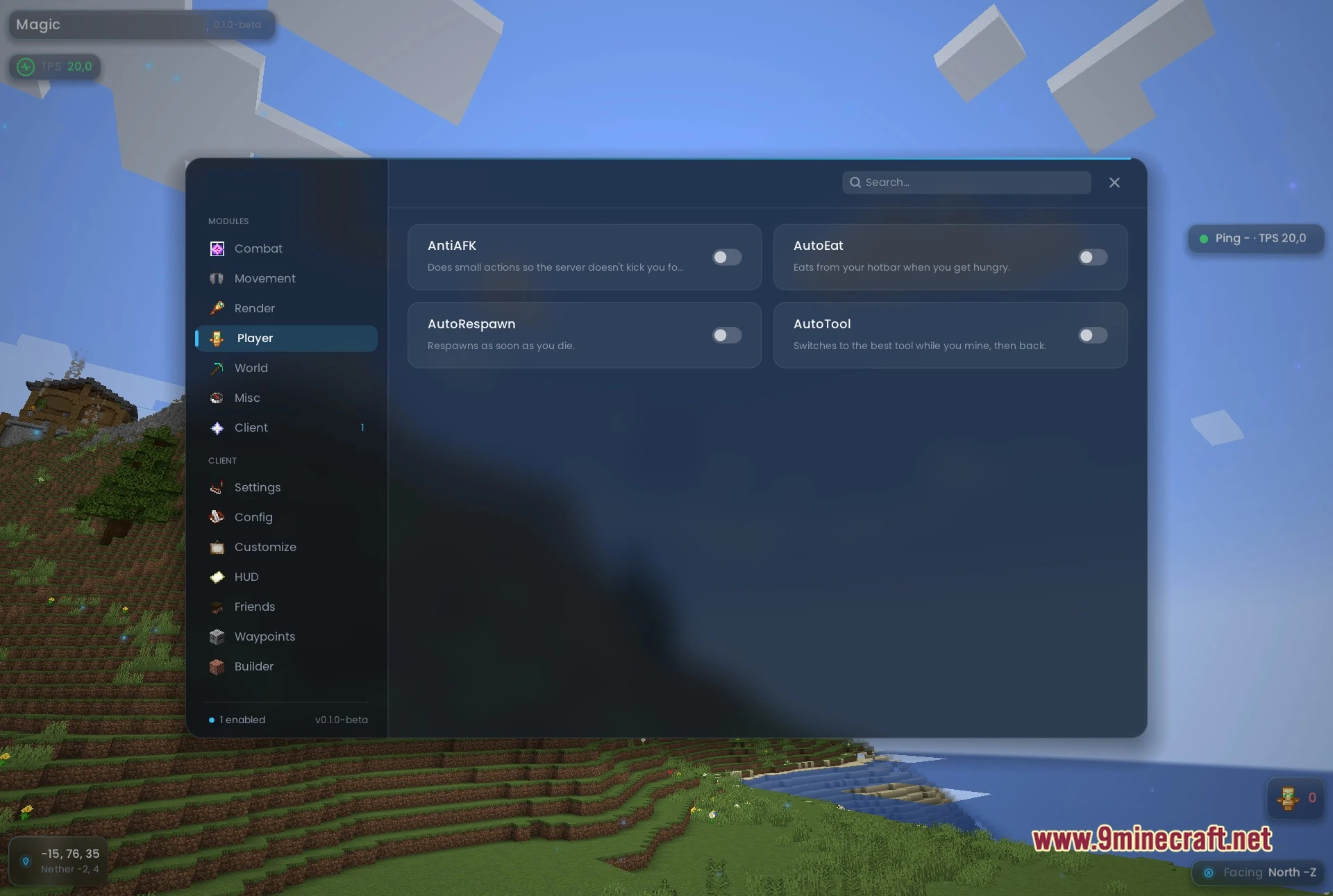 Magic Client Mod (1.21.4) – Automate Tedious Mining And Long Travel 4 Magic client mod screenshot 03