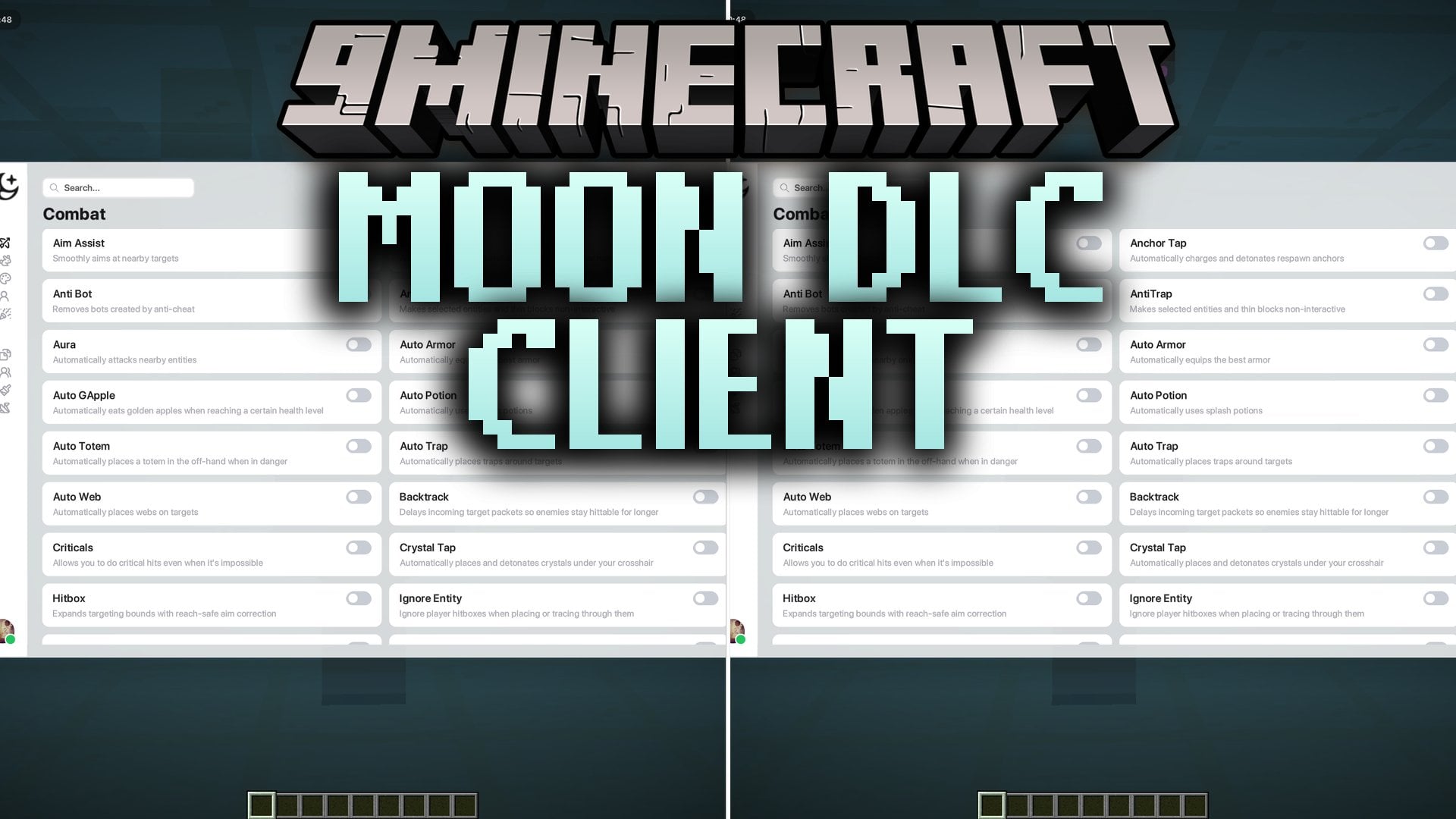 Moon DLC Client Mod (1.21.4) – Dominate Crystal Fights on Anarchy Servers