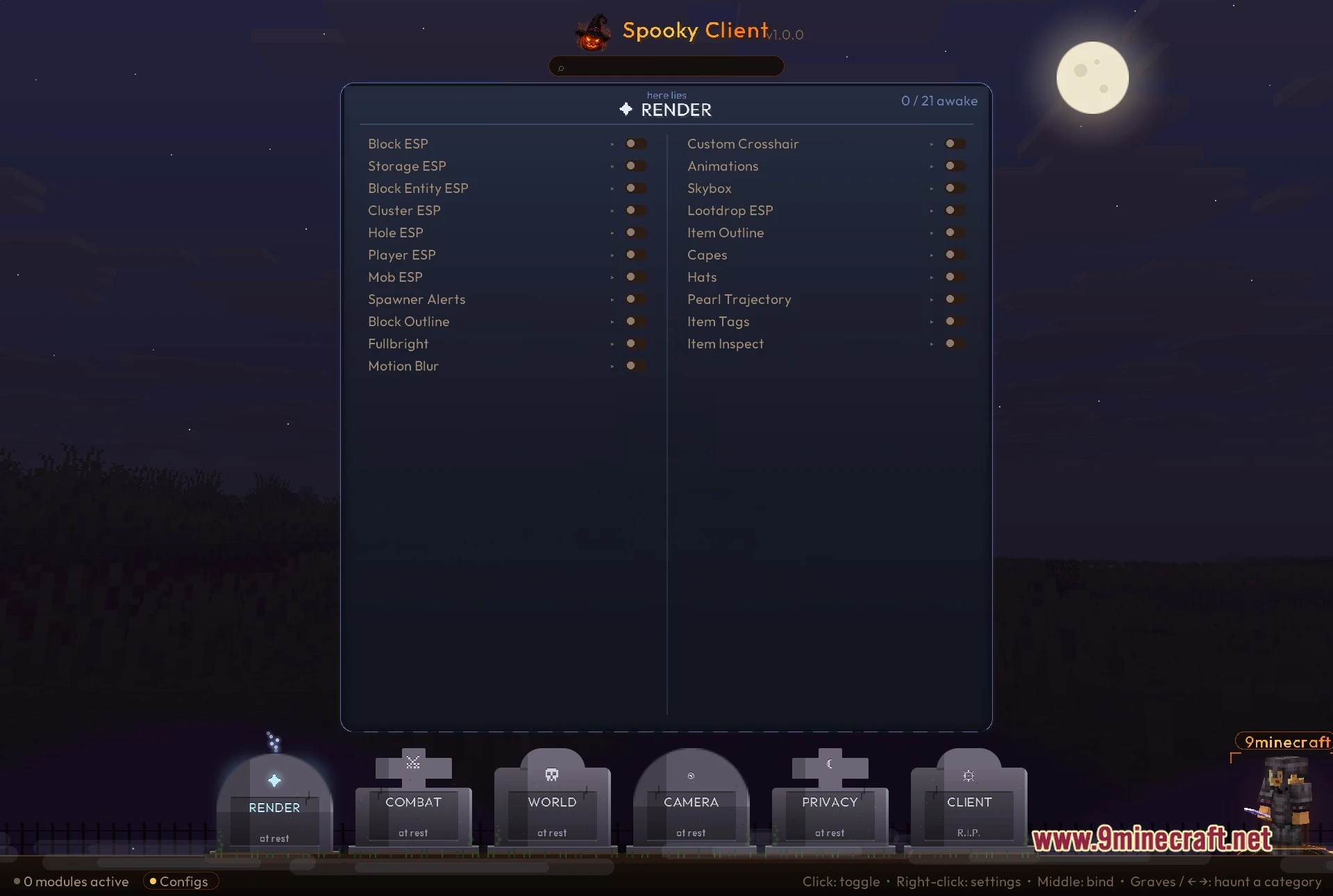 Spooky client mod screenshot 01