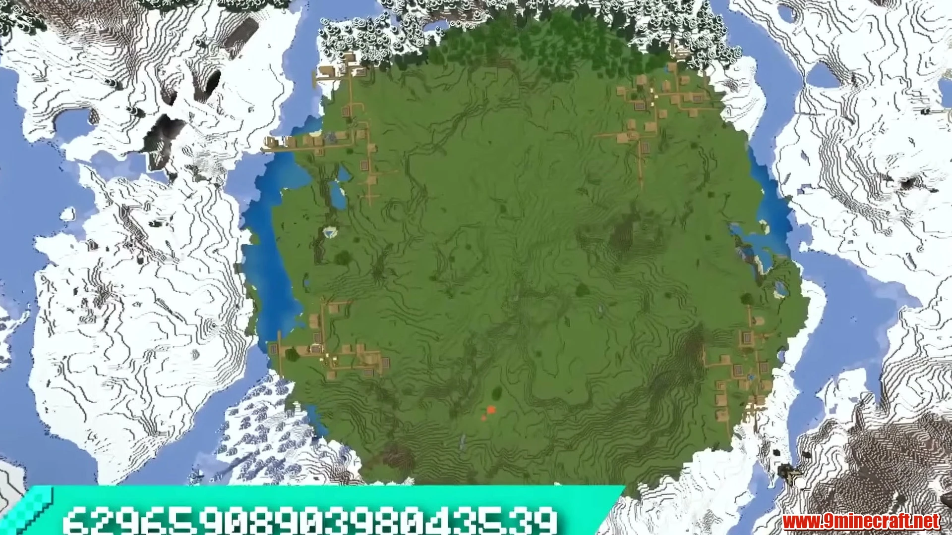 Top 10 Mountain Crater &Amp; Valley Building Seeds For Minecraft 26.2 – Java &Amp; Bedrock Edition 7 Jagged mountain caldera & lush valley ring - minecraft seed 936368748258865507