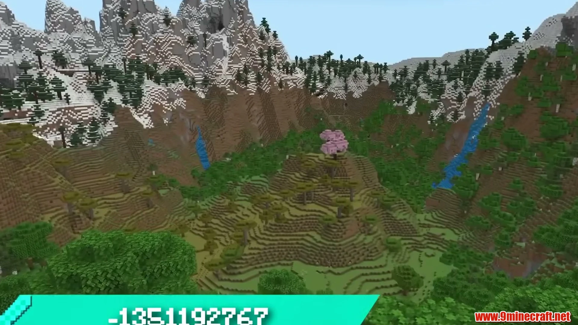 Top 10 Mountain Crater &Amp; Valley Building Seeds For Minecraft 26.2 – Java &Amp; Bedrock Edition 9 Expansive flat plains village & snowy river - minecraft seed 6296590890398043539