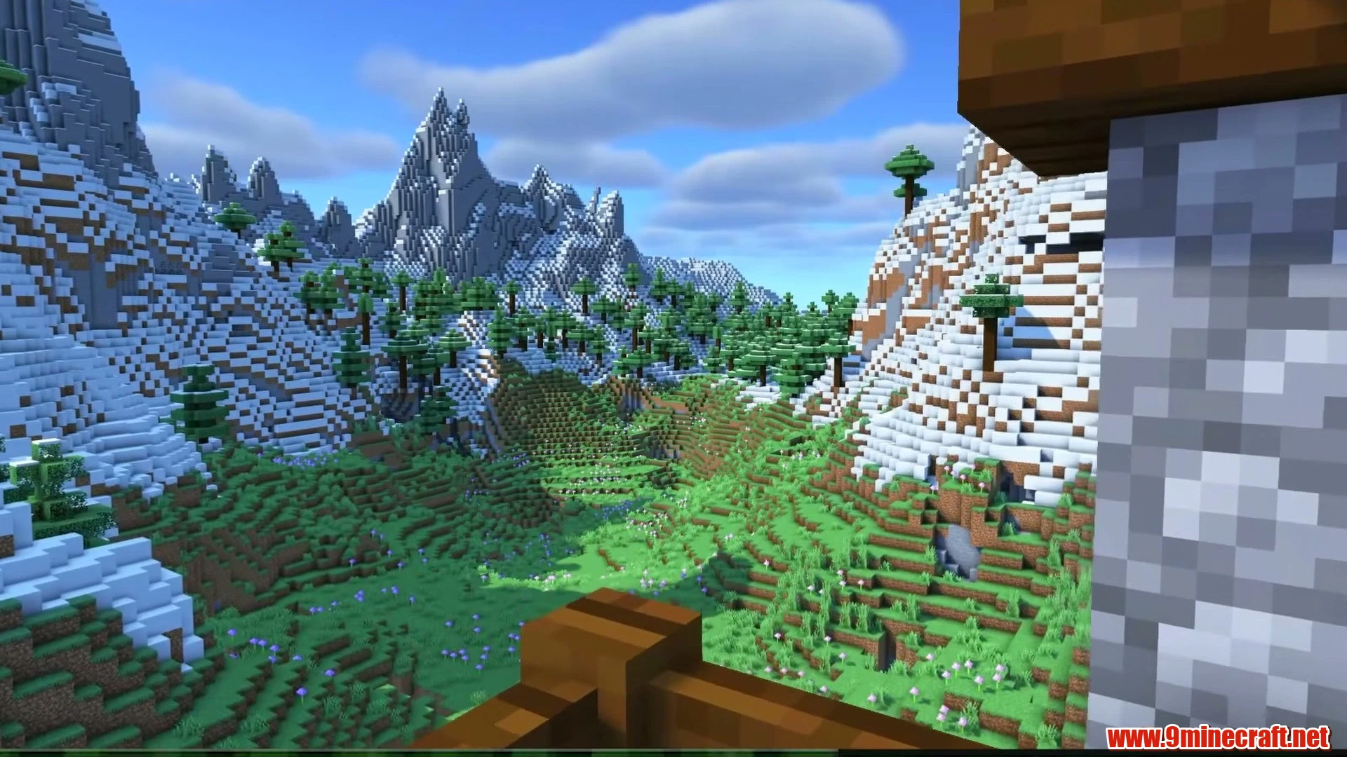 Top 10 Ultimate Building Canvas Seeds For Minecraft 26.2 – Java &Amp; Bedrock Edition 14 Jagged snowy spire crater & wild highlands - minecraft seed 5954835332496123144
