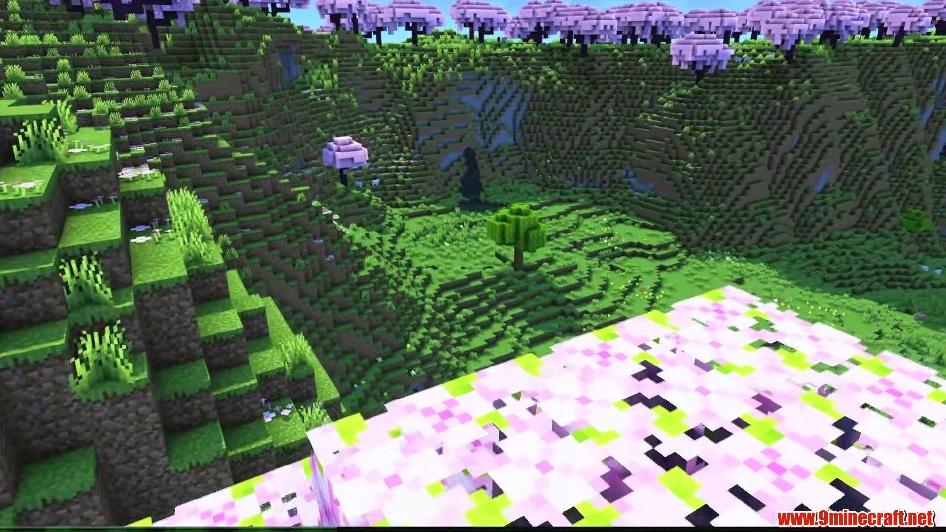 Top 10 Ultimate Building Canvas Seeds For Minecraft 26.2 – Java &Amp; Bedrock Edition 16 Cherry blossom crest & high valley meadow - minecraft seed -451079695398258179
