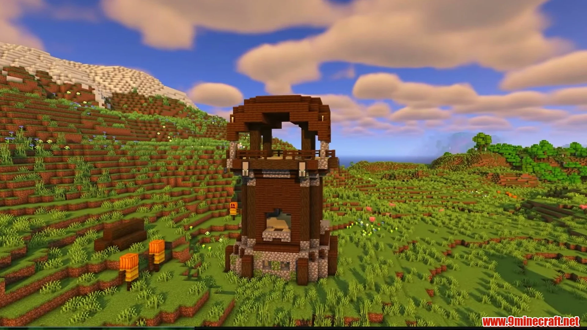Top 10 Ultimate Building Canvas Seeds For Minecraft 26.2 – Java &Amp; Bedrock Edition 18 Pillager outpost ridge & badlands frontier - minecraft seed 23