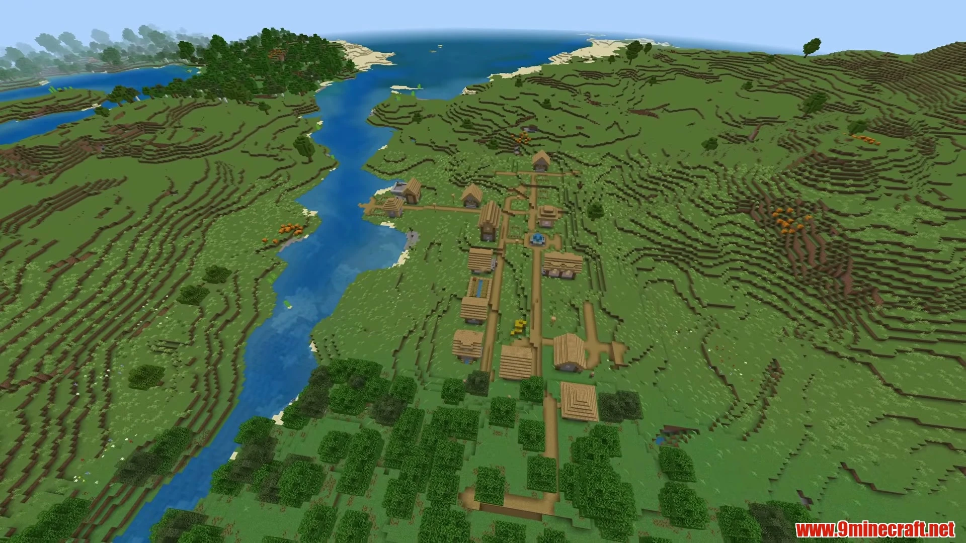 Top 5 Bedrock &Amp; Java God Starter Seeds For Minecraft 26.3 – Java &Amp; Bedrock Edition 7 Pocket swamp witch hut & triple villages - minecraft 26. 3 seed 4126544448455255 view 3