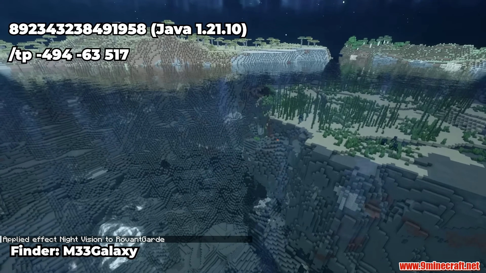 The deepest bedrock ore vein - minecraft 26. 3 seed 892343238491958 surface sinkhole flyover