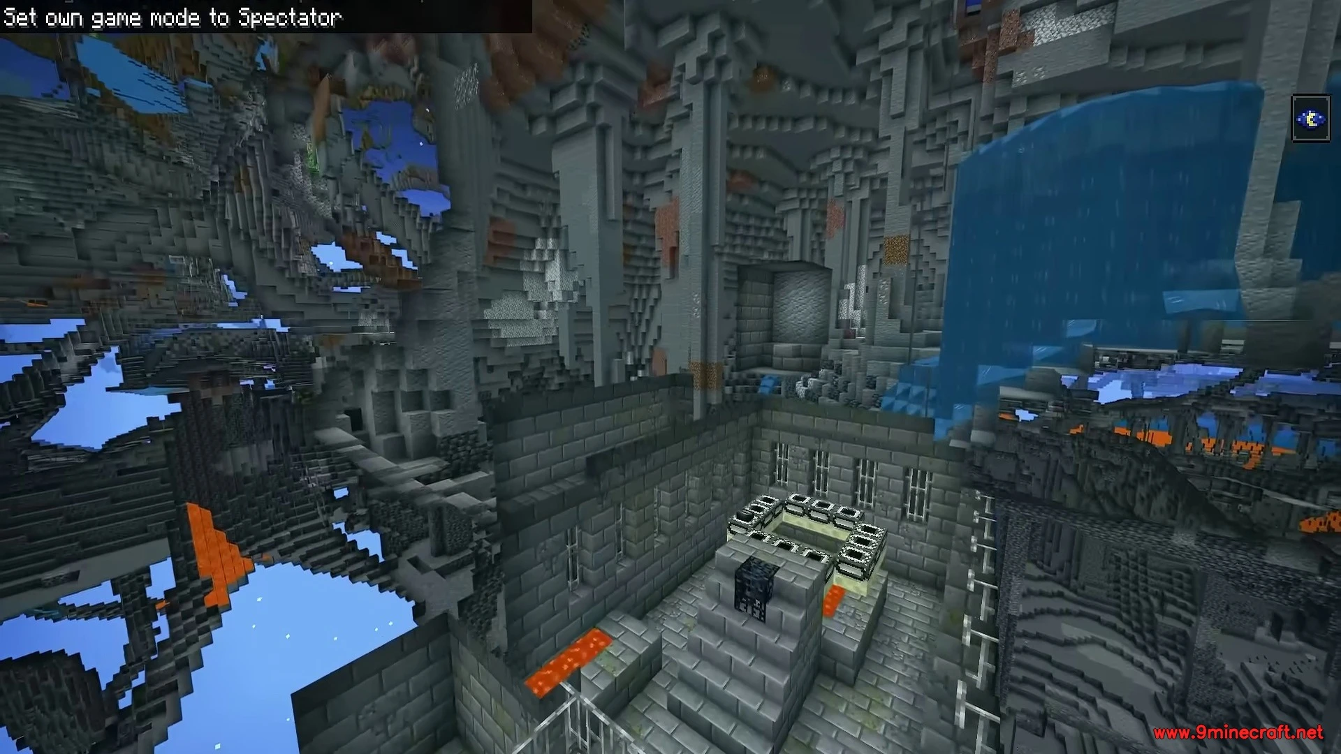 The two-thirds broken portal frame - minecraft seed 105676858366301